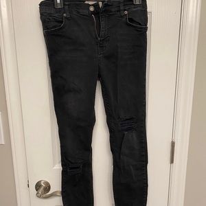 Free People Black Skinny Jeans